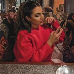 ZARA BLOGGER FAVORITE KNIT SWEATER WITH DROPPED SHOULDER